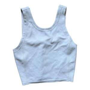 Lululemon Ribbed Softstreme Cropped Tank White Size 2